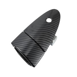 VekAuto Front Left Car Exterior Door Handle Carbon Fiber Pattern Compatible for Honda CRZ CR-Z 2011-2015, Durable Plastic Metal Black