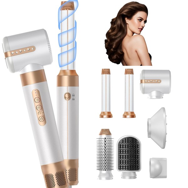 Blow Dryer Brush 7-1,110000RPM High-Speed Negative Ionic Hair Dryer with