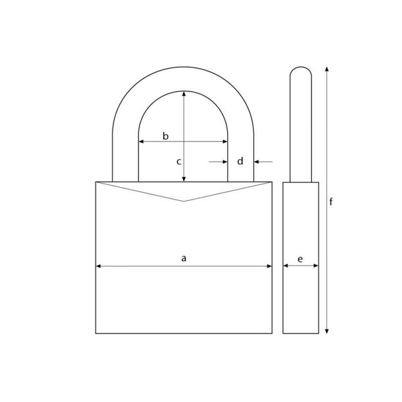 ABUS 64TI/30HB60 30 x 60mm Carded Titalium Padlock with Long