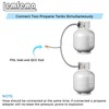 Lemfema Y Type Splitter Propane Tank Converter Adapter Hose with