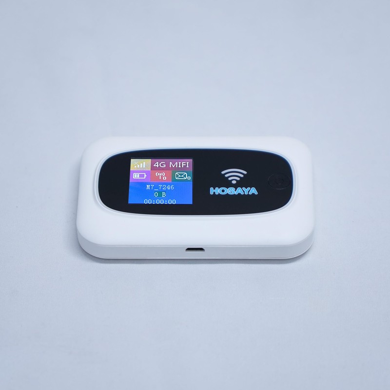 HOSAYA Portable WiFi 4G LTE SIM Card Router Color LCD