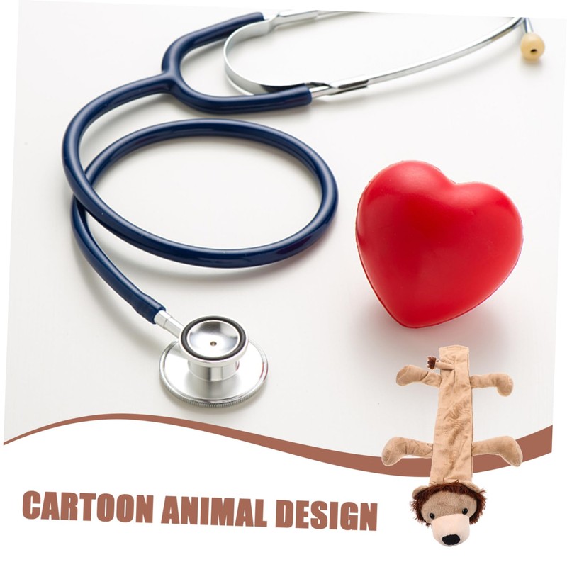 Mikinona Cartoon Animal Stethoscope Plush Sleeve for Doctors Protective Accessories