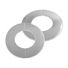 Cionyce 2 Pcs Wall Split Flange, Stainless Steel Round Escutcheon Plate Floor and Ceiling Plate Cover Split Flange for 70mm Diameter Pipe