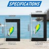 Alwonder 5-Pack Fishing Lure Wraps Durable Clear PVC Lure Covers