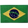 Brazil Flag Embroidered Patch Brazilian Iron On Sew On National