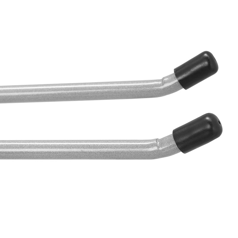 Relaxdays, Silver Wall Hook, 24 cm Long, Double Hook Wall,