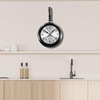 Timelike Wall Clock, 10 inch Metal Frying Pan Kitchen Wall