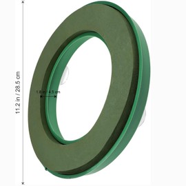 Wensmy Round Floral Wet Foam Ring Wedding Flower mud Foam Decoration Floral Bricks Wet Foam Floral Wreath Car Flower mud Foam Flower Arrangement Hollow Foam Block with Sucker