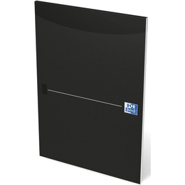 Oxford Office Letter Pad A4 Lined Black Glued Top
