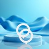 2Pcs Rubber Seals for Glass Jars, 3.75" Silicone Replacement Gasket
