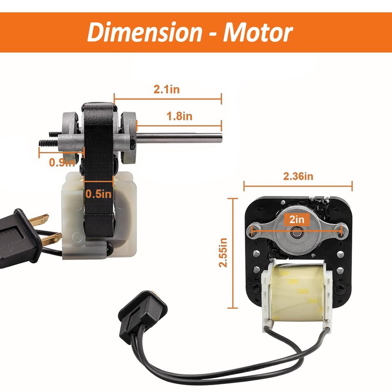 SM550 Universal Bathroom Vent Fan Motor Replacement Kit – 50