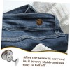 DOITOOL 10Pcs Metal Pants Button Replacement Jean Button Pins for