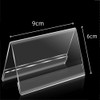 Acrylic 10 Pack Table Name Badges 9x6cm Clear Acrylic Label