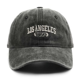 Los Angeles Hat Vintage Cotton Baseball Cap Unisex Dad Hat Sun Hat for Men and Women (Green)
