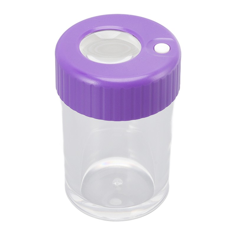 Magnifying Viewing Jar Multifunction Waterproof Magnifying Glass Storage Jar with