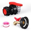 UMETASS IBC Tote Valve, 2.95" Coarse Thread IBC Tote Adapter,