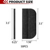 Verplexter Door Hinge Masking Shields, 3.5 Inch, 50-Pack, for Residential