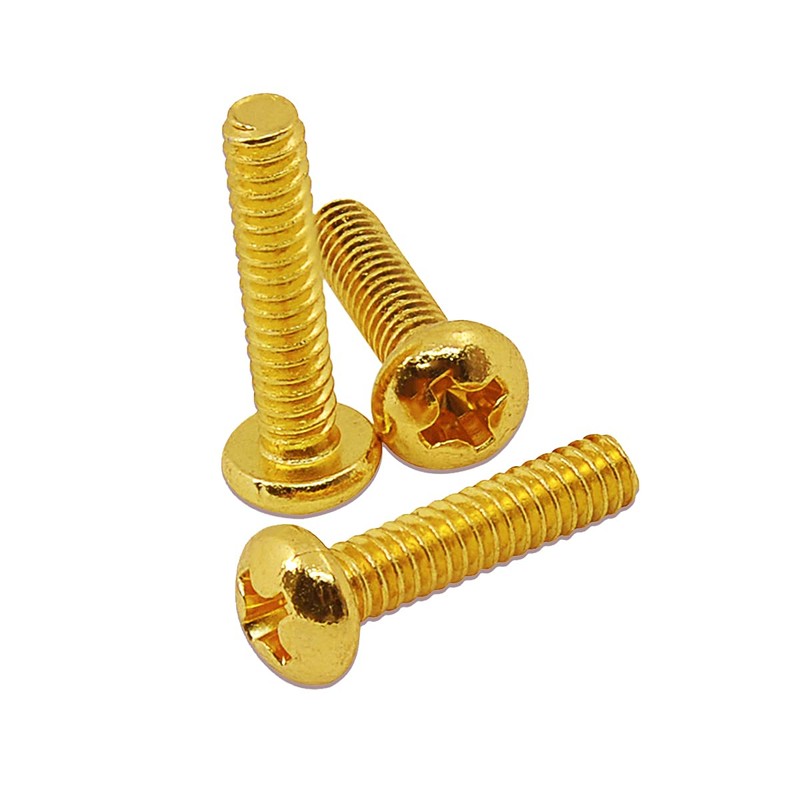 Musiclily Basic 3.5x18mm Metal Millimeter Thread Telecaster Bridge Pickup Screw