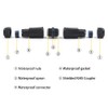 VCE 2-Pack IP67 impermeable RJ45 CAT6 / CAT5E / CAT5