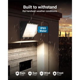 Sunco Outdoor Exterior Patio Porch Mount Security LED Wall Pack, Dusk-to-Dawn 0-10V Dimmable, 60W/45W/30W 8600 Lumens, 3000K/4000K/5000K Wet-Rated, AC120-277V, 50,000 Hour Lifetime - UL.