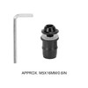 Les-Theresa 10 Pieces Motorcycle M5 x 16 mm/0.6 Inch Windscreen