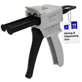 Cosmostar Mixing and Dispensing Gun, Impression Mixing Dispensing AB Gun Ratio 1:1/1:2 for 50ml, compatible with 3M adhesive 04747 cartridges, CosmoMix Mixing Epoxy Cartridge Dispenser Gun - 2 Pcs