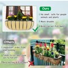 3PCS 24 Inch Planter Basket Liners Fabric Window Box Liners