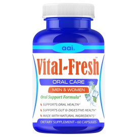 Oral Probiotics for Teeth & Gums – Advanced Bad Breath Support – 60 Capsules for Fresh Breath, Healthy Mouth Flora, and Stronger Dental & Gum Health