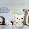 Westcott Lightbuddies Lampe Bär Bruno, LED-Nachtlicht für Kinder mit Akku