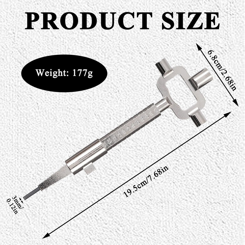 Locksmith Tools, Versatile Cylinder Gauge Cam Turner, Construction Master Key