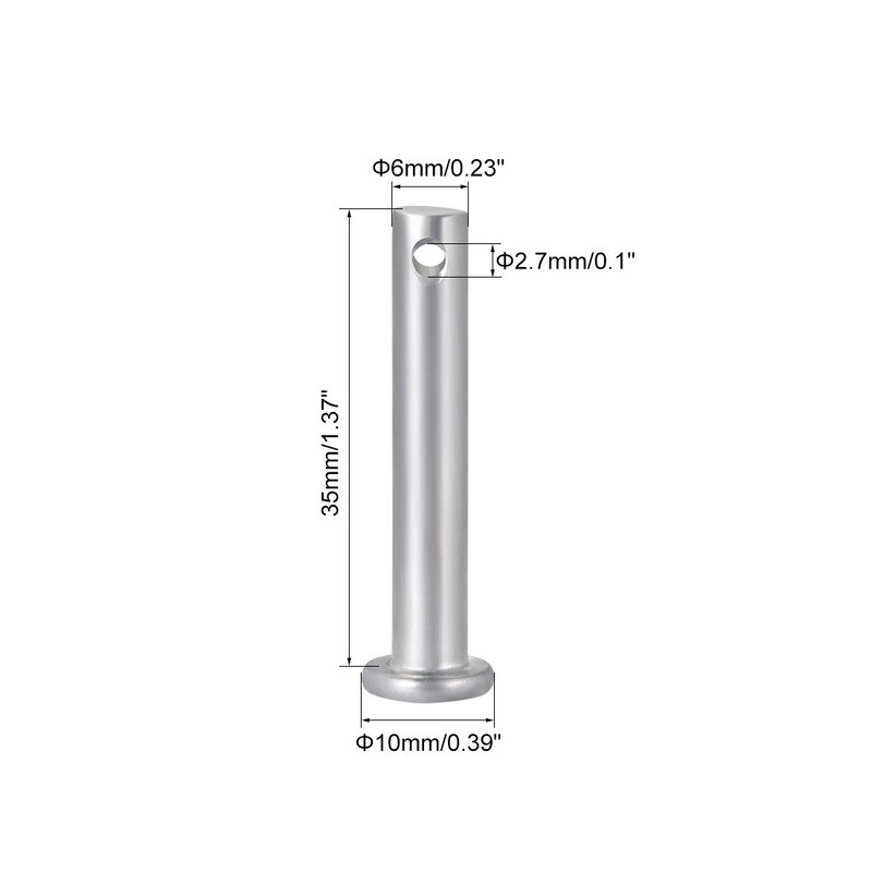 sourcing map Clevis Bolts Single Hole Fork Bolts 6 mm