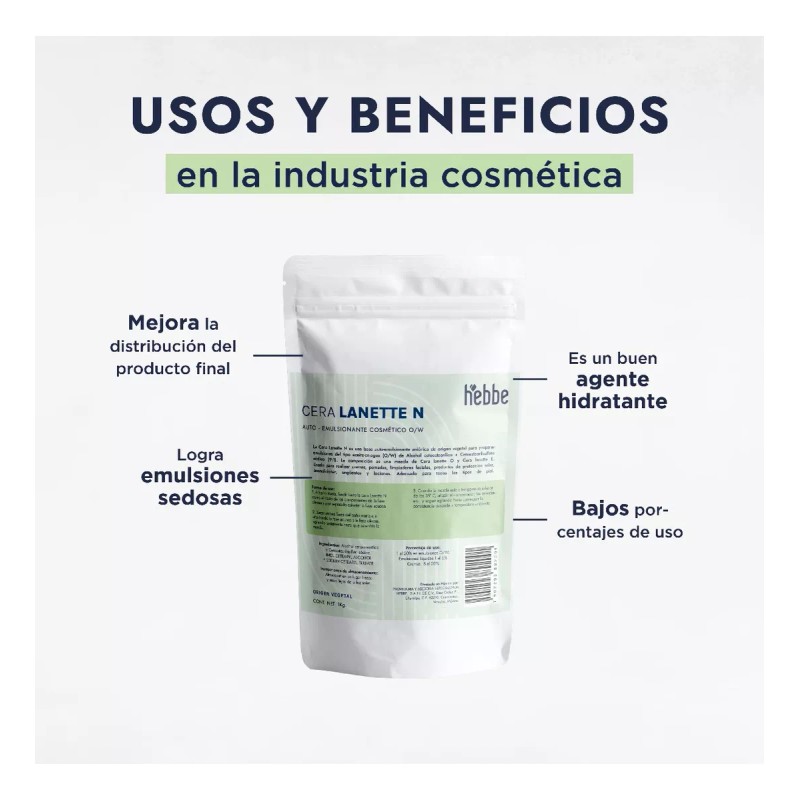 BASF EMTC22 Cera Lanette N (emulsión O/w) 1 Kg