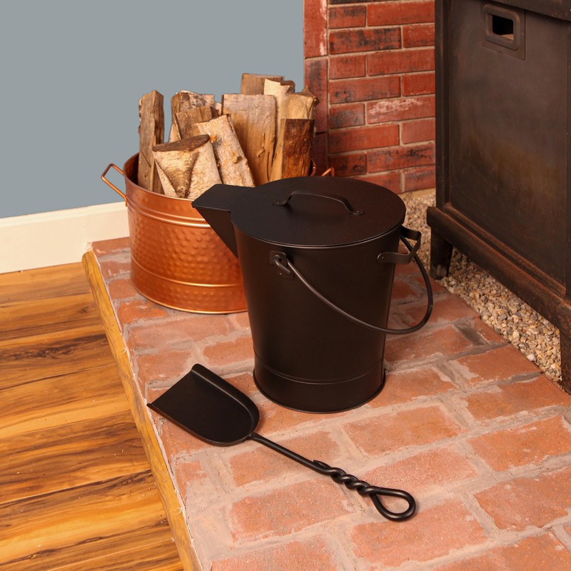 Minuteman International All Black Ash Bucket