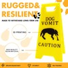 Caution Cat Vomit Warning Sign Vomit Warning Sign for Dog