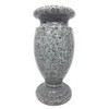 OPTIMUM Memorial Cemetery Flower Vase - Plastic (Light Grey Granite)