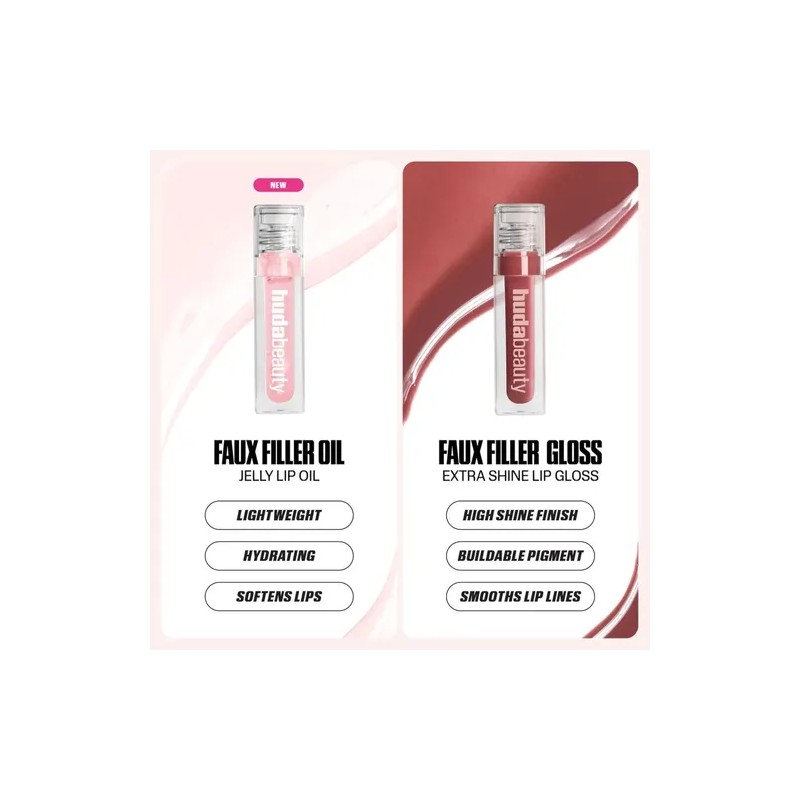 Huda Beauty Jelly Lip Oil Juicy Pink Lady Labial Hidratante