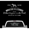 Siviwonder Mini Bull Terrier Vintage Dog Sticker Car Film Miniature