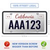 QiqaMole 2 Pack Silicone License Plate Frame, Front Back License