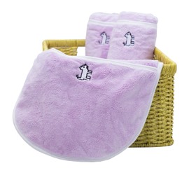 JC House Pet Towel, Super Absorbent, Bath Towel, Extra Thick Material, Gloves Design, Easy to Use, Dog, Cat, Dryer, Good Companion (13.8 x 31.5 inches (35 x 80 cm), Purple)