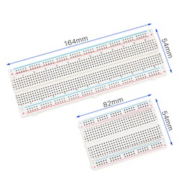 ELEGOO Breadboard Kit 830 2 Tie Points & 2 400 Tie Points Solderless Breadboard for Arduino Breadboard Electronics Jumper Wire for Arduino 4 Power Rail