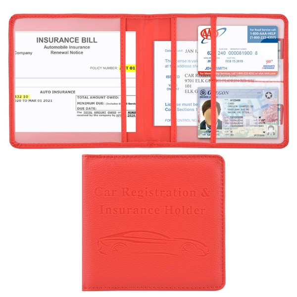 Cacturism Cacturism Car Registration and Insurance Holder, Vehicle Glove Box