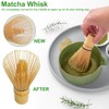 KIRZAX Matcha Whisk, Bamboo Whisk with 100 Bristles for Creamy