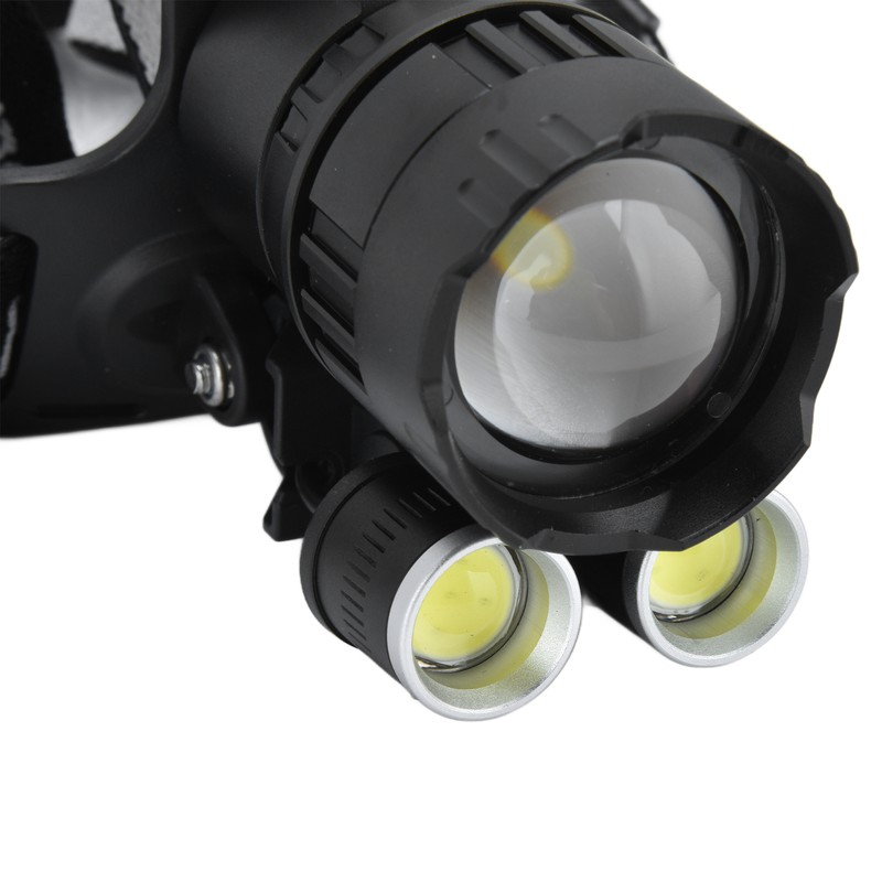 XHP160 Strong Headlight USB Charging Adjustable Waterproof Head Mounted Telescopic