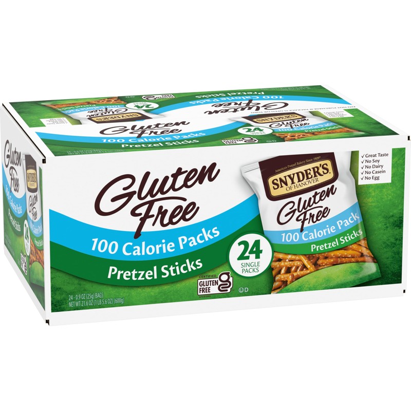 Snyder's of Hanover Gluten Free Pretzel Sticks, 100 Calorie Individual