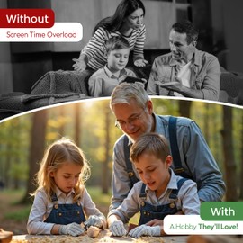 Premium Wood Carving Kit for Kids Outdoor - 9 PCS Whittling Knife Set with Safety Gloves Chisel Pocket Friendly Working Tools Leather Case Creative Bowl Sharpener Gifts (Green)