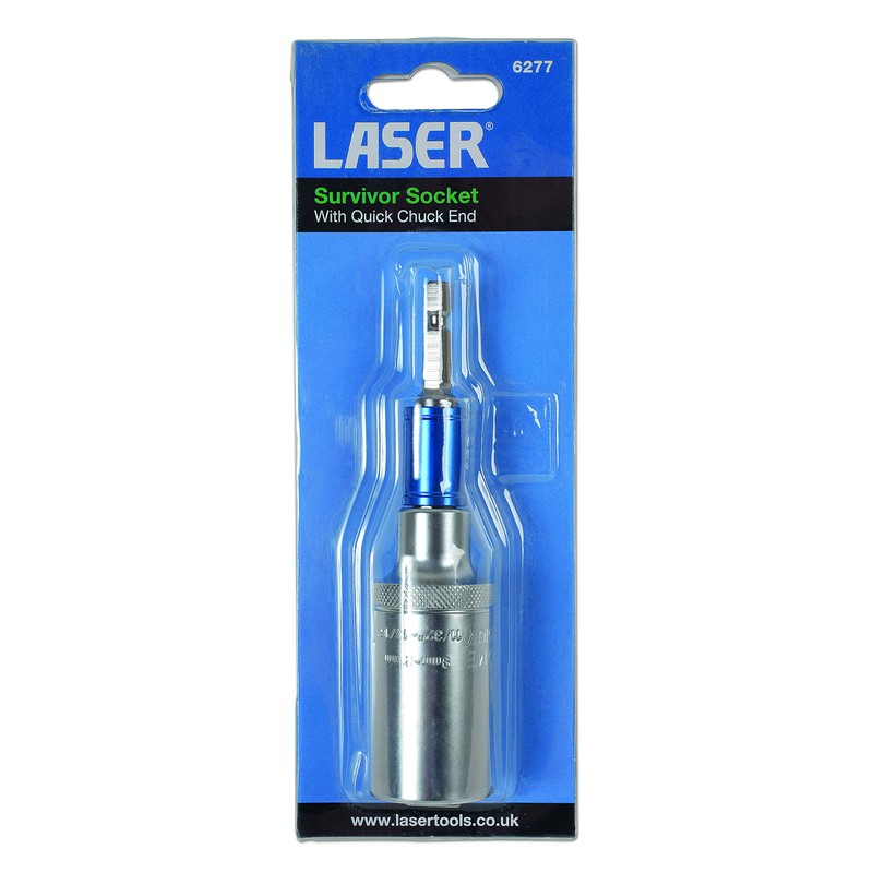 Laser 6277 Survivor Socket with Quick Chuck End