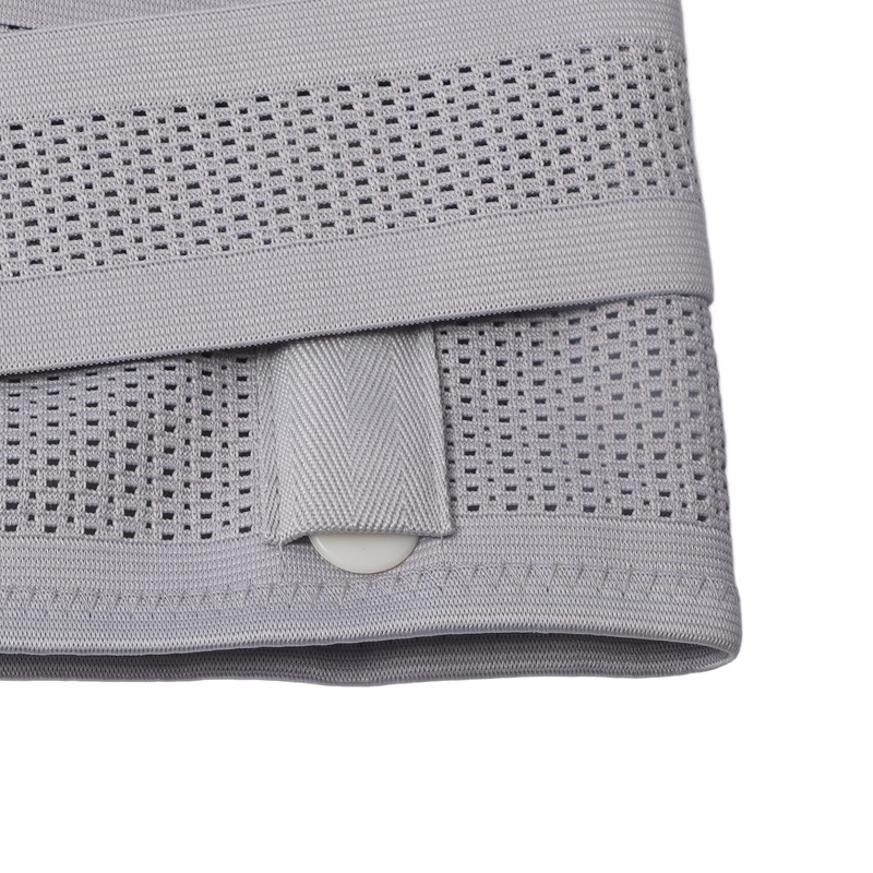 XL Back Brace Grey Breathable Removable Lumbar Support Back Brace