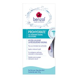 Benzal Gel Íntimo, Lubricante a Base de Agua con Manzanilla y Aloe, Alivia la Resequedad e Hidrata, 30g