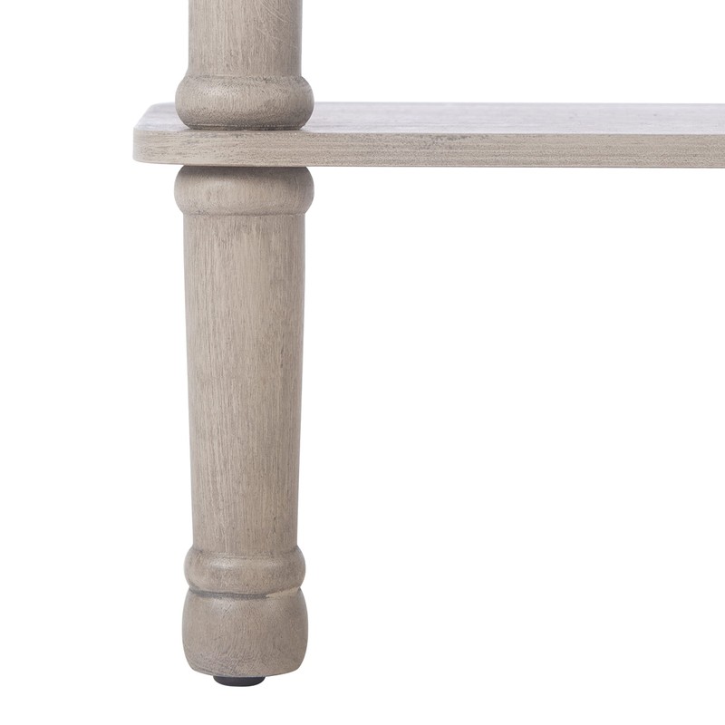 Safavieh Home Collection Tinsley Greige Rectangular Bottom Shelf Console Table
