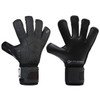 Elite Sport Black Goalkeeper Gloves, Removable Finger Spines, Pro-Level Goalkeeper